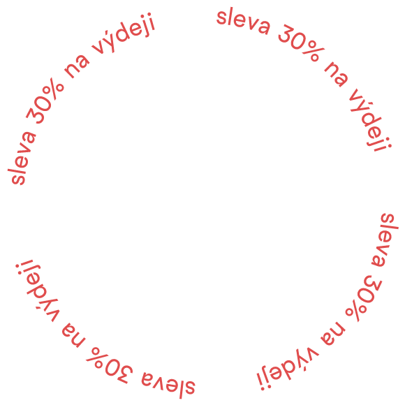 sleva 30 % na výdeji